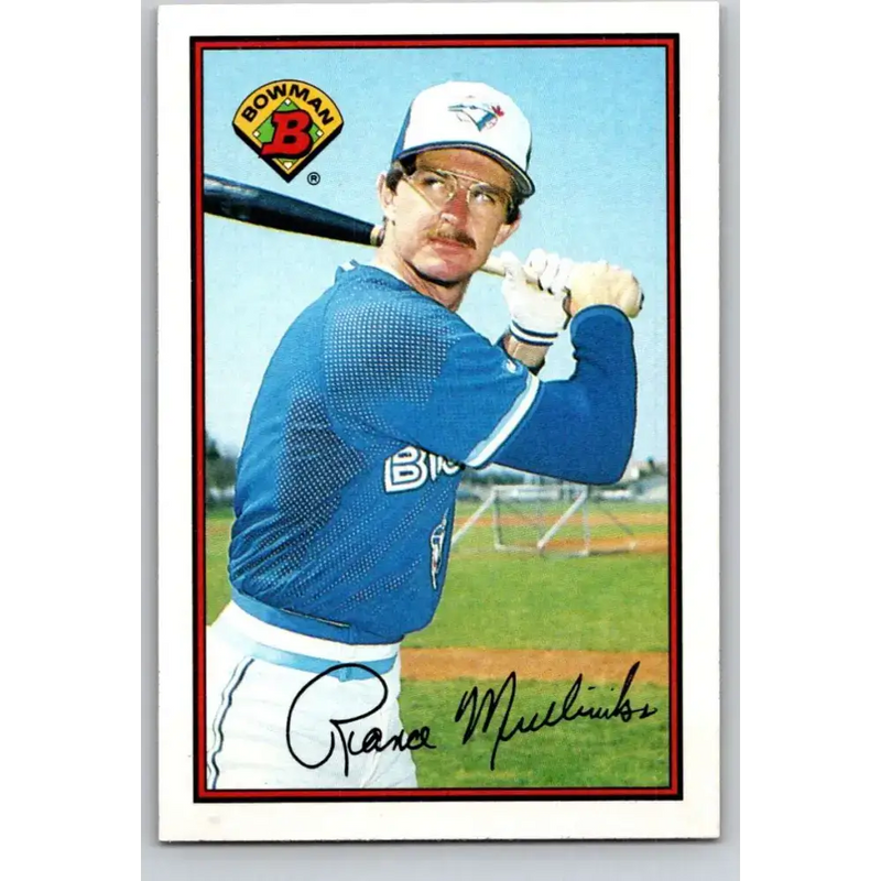 1989 Bowman #250 Rance Mulliniks NM-MT Toronto Blue Jays Baseball Card - Baseball Card Single