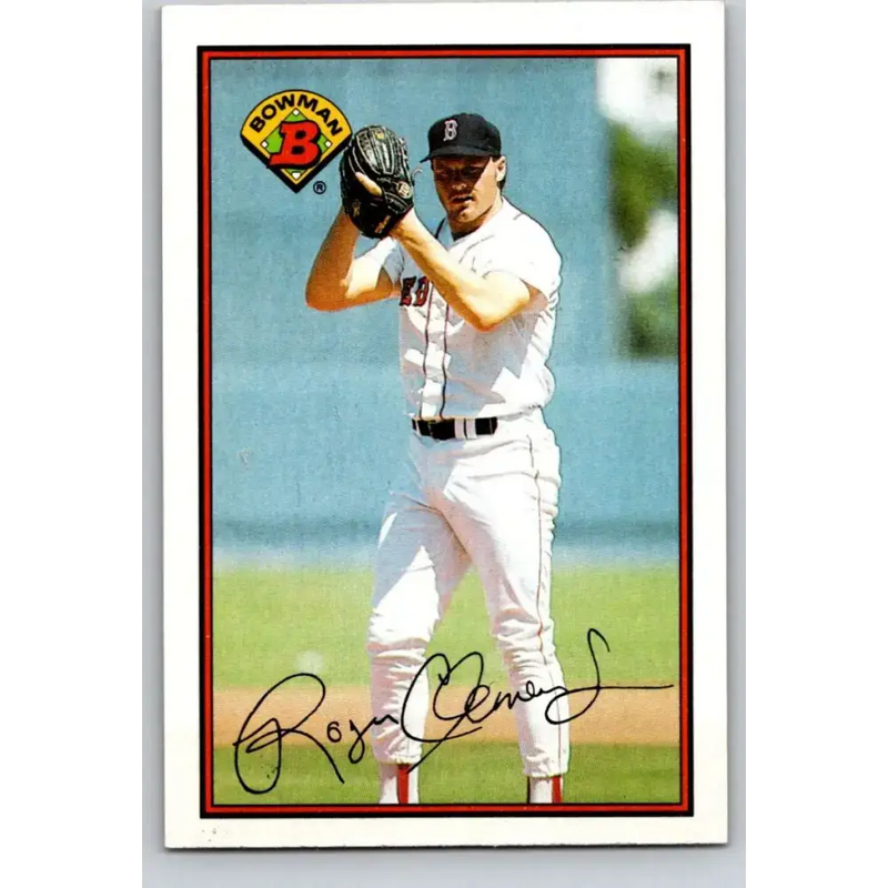 1989 Bowman #26 Roger Clemens NM-MT Boston Red Sox Baseball Card - Baseball Card Single