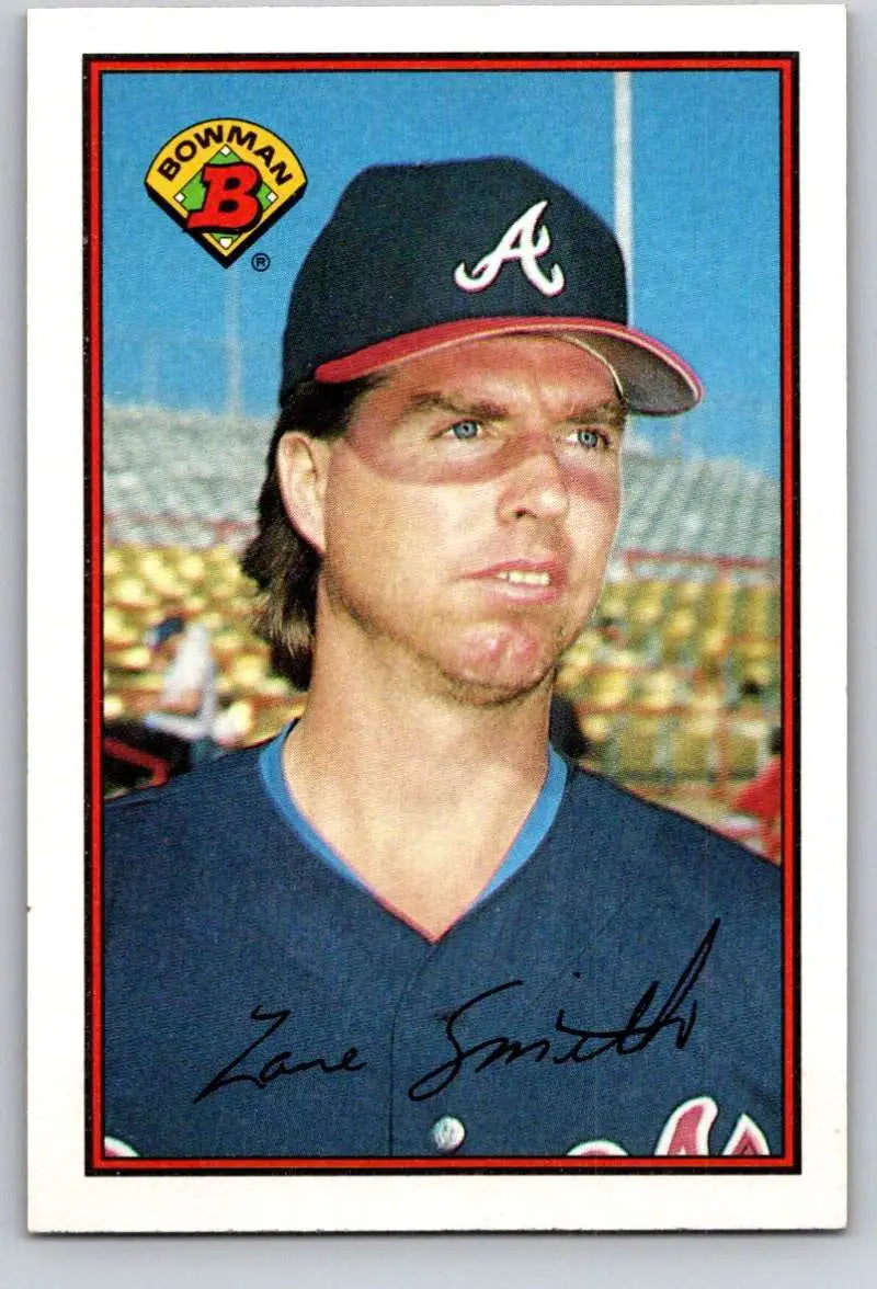 1989 Bowman #262 Zane Smith NM-MT Atlanta Braves Baseball Card - Baseball Card Single