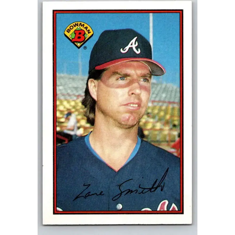 1989 Bowman #262 Zane Smith NM-MT Atlanta Braves Baseball Card - Baseball Card Single