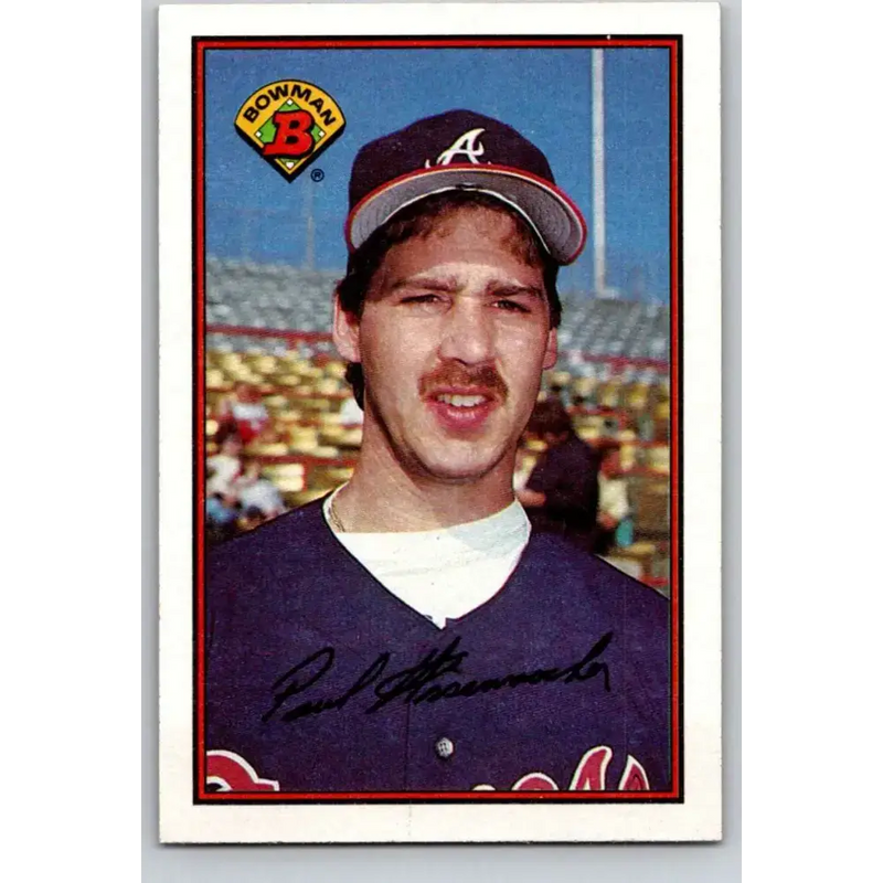 1989 Bowman #265 Paul Assenmacher NM-MT Atlanta Braves Baseball Card - Baseball Card Single