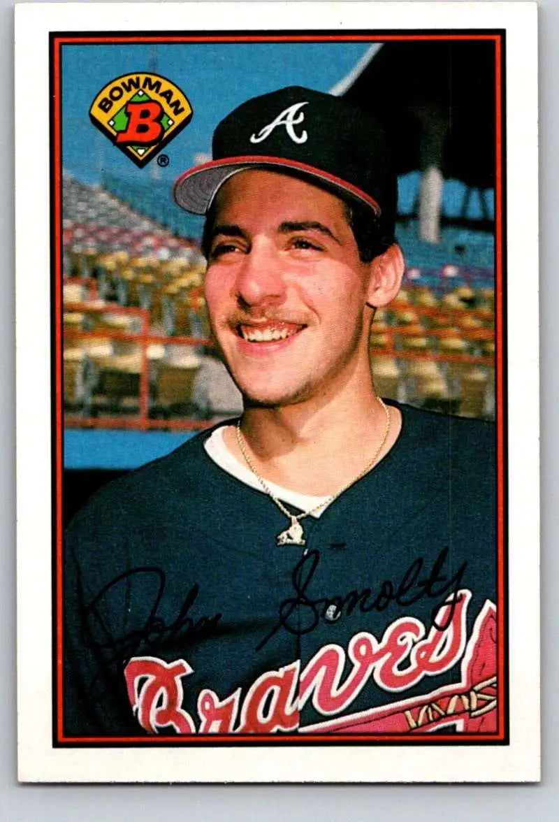 1989 Bowman #266 John Smoltz NM-MT RC Rookie Atlanta Braves Baseball Card - Baseball Card Single