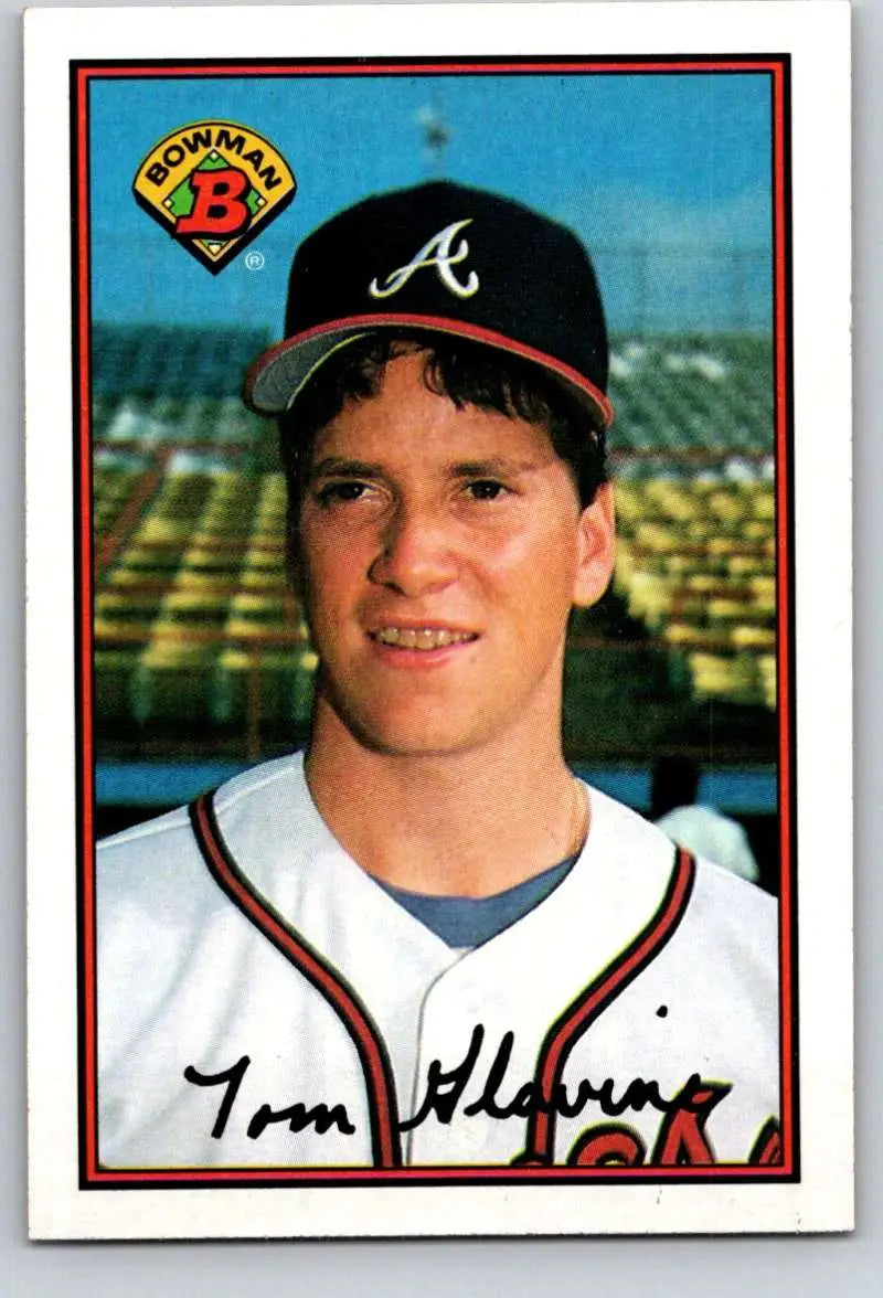 1989 Bowman #267 Tom Glavine NM-MT Atlanta Braves Baseball Card - Baseball Card Single
