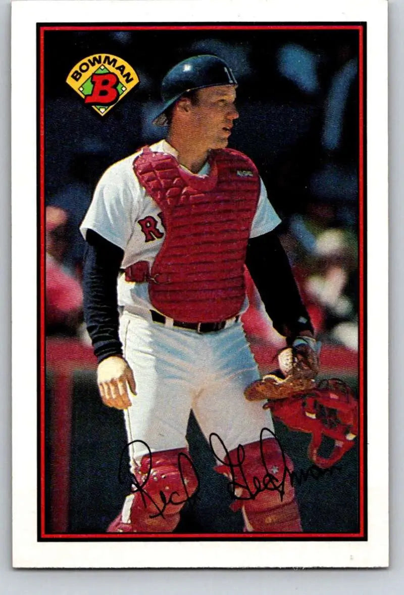 1989 Bowman #27 Rich Gedman NM-MT Boston Red Sox Baseball Card - Baseball Card Single
