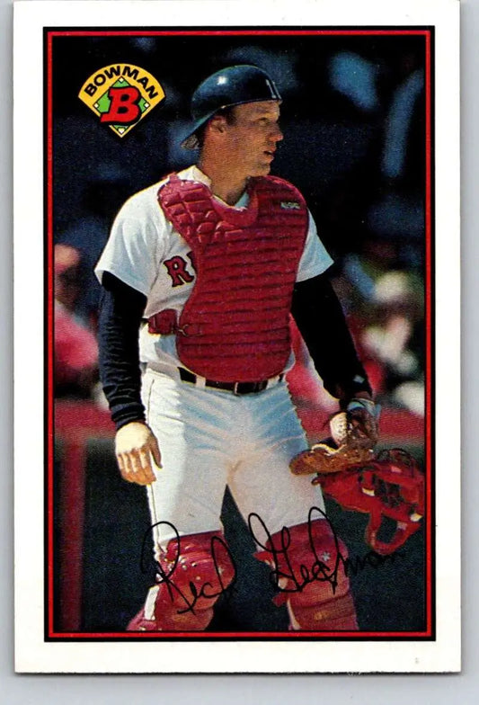 1989 Bowman #27 Rich Gedman NM-MT Boston Red Sox Baseball Card - Baseball Card Single