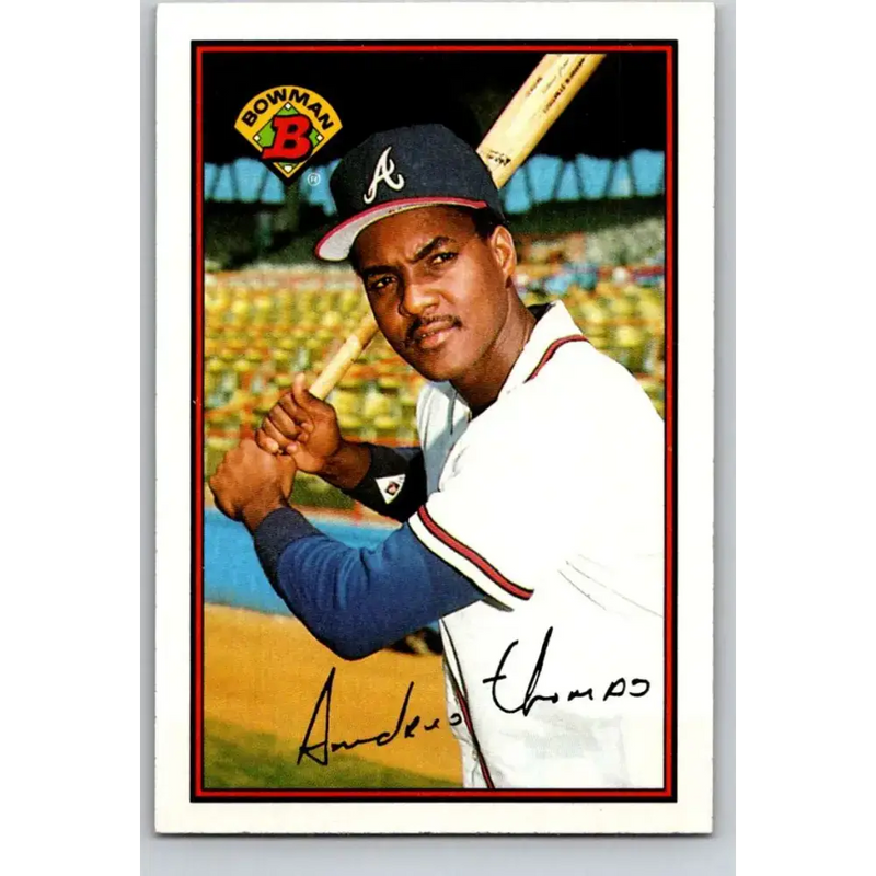 1989 Bowman #272 Andres Thomas NM-MT Atlanta Braves Baseball Card - Baseball Card Single