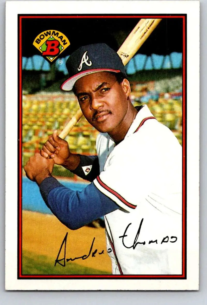 1989 Bowman #272 Andres Thomas NM-MT Atlanta Braves Baseball Card - Baseball Card Single