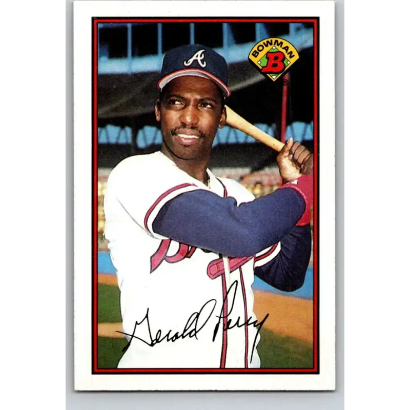 1989 Bowman #273 Gerald Perry NM-MT Atlanta Braves Baseball Card - Baseball Card Single