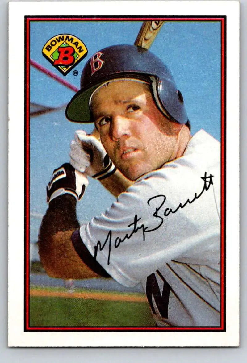 1989 Bowman #28 Marty Barrett NM-MT Boston Red Sox Baseball Card - Baseball Card Single