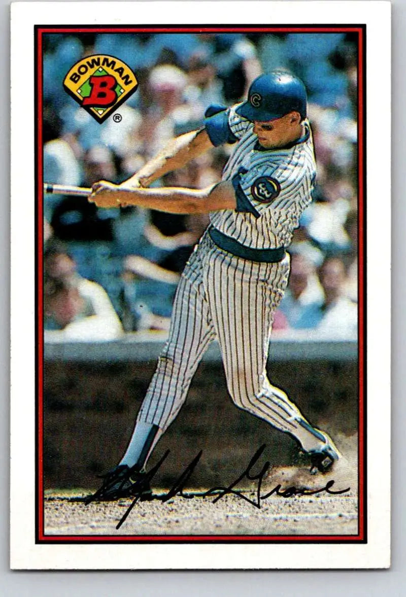 1989 Bowman #291 Mark Grace NM-MT Chicago Cubs Baseball Card - Baseball Card Single
