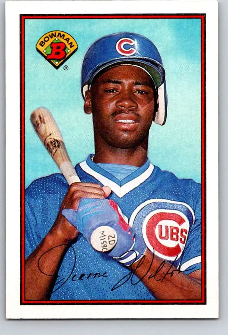1989 Bowman #295 Jerome Walton NM-MT RC Rookie Chicago Cubs Baseball Card - Baseball Card Single