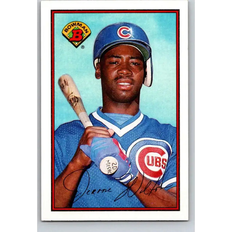 1989 Bowman #295 Jerome Walton NM-MT RC Rookie Chicago Cubs Baseball Card - Baseball Card Single