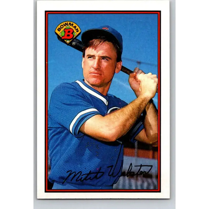1989 Bowman #296 Mitch Webster NM-MT Chicago Cubs Baseball Card - Baseball Card Single