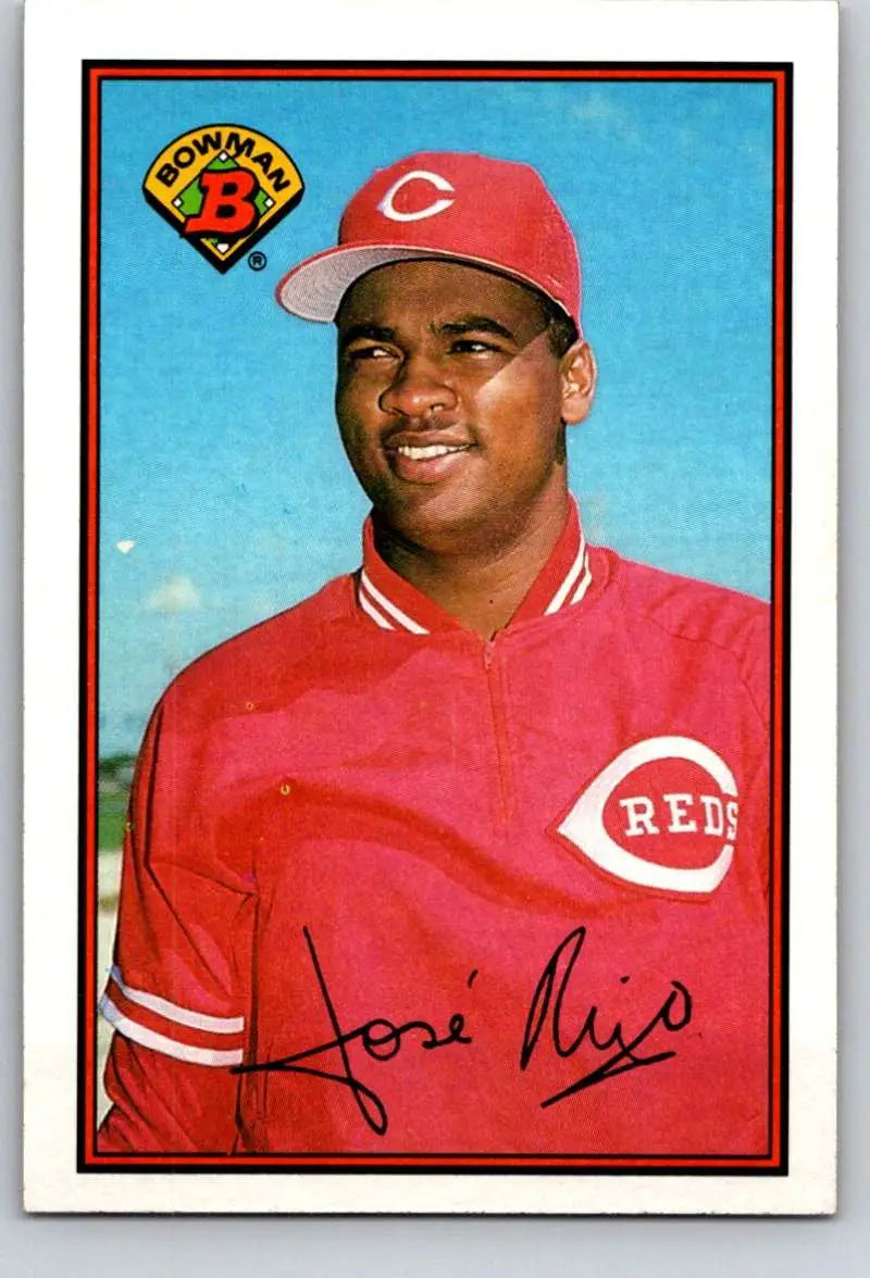 1989 Bowman #300 Jose Rijo NM-MT Cincinnati Reds Baseball Card - Baseball Card Single