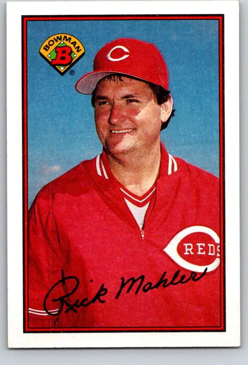 1989 Bowman #302 Rick Mahler NM-MT Cincinnati Reds Baseball Card - Baseball Card Single