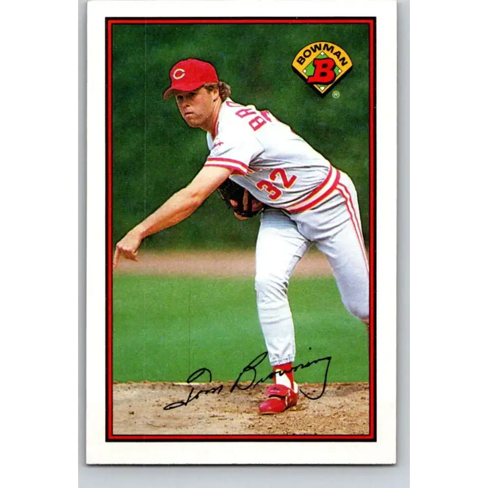 1989 Bowman #306 Tom Browning NM-MT Cincinnati Reds Baseball Card