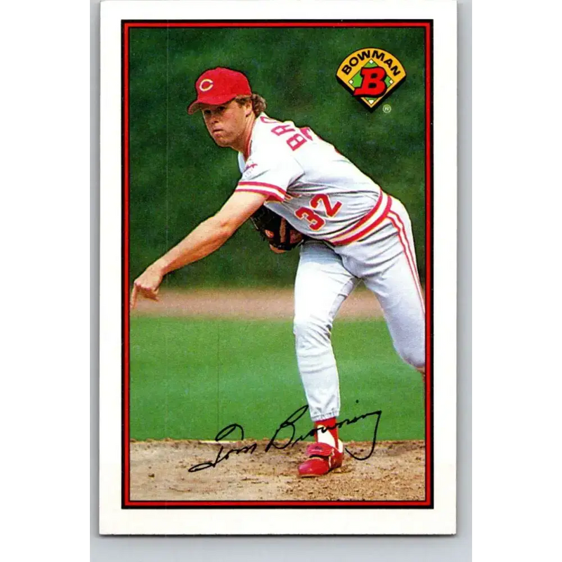 1989 Bowman #306 Tom Browning NM-MT Cincinnati Reds Baseball Card - Baseball Card Single