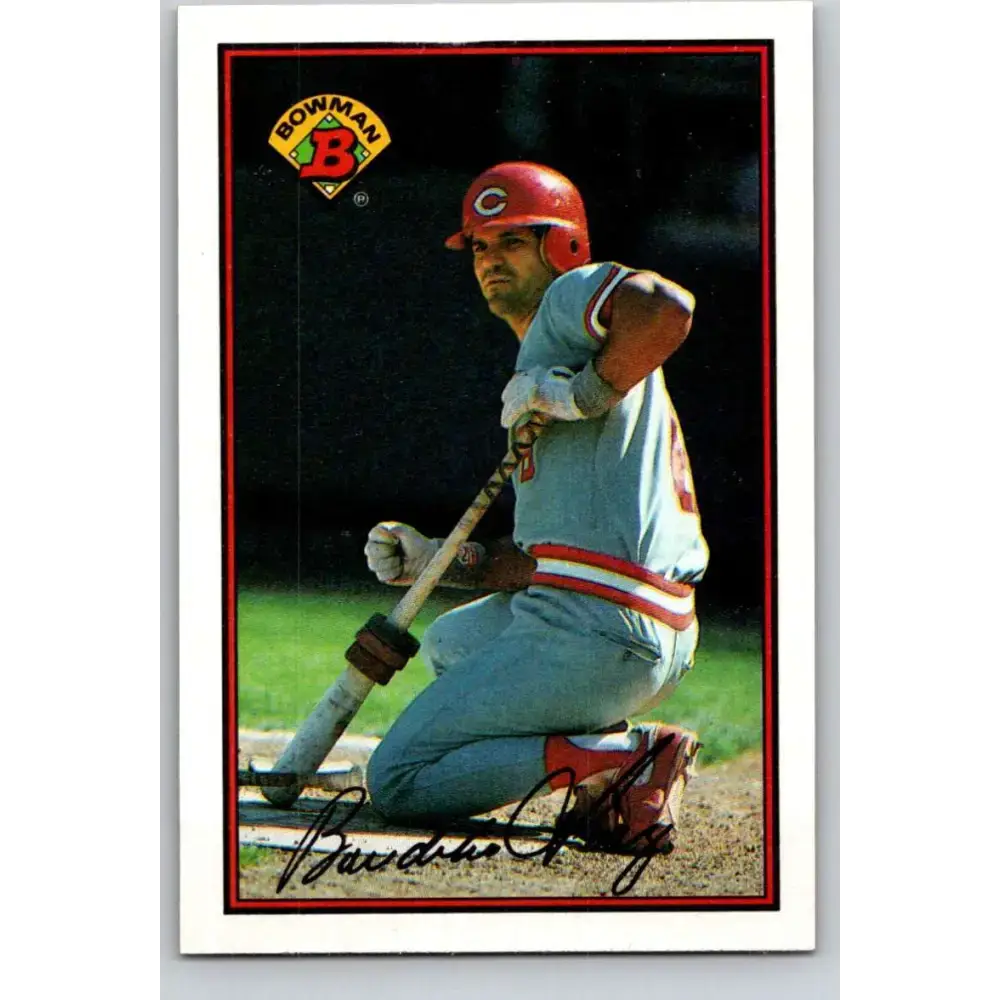 1989 Bowman #307 Bo Diaz NM-MT Cincinnati Reds Baseball Card