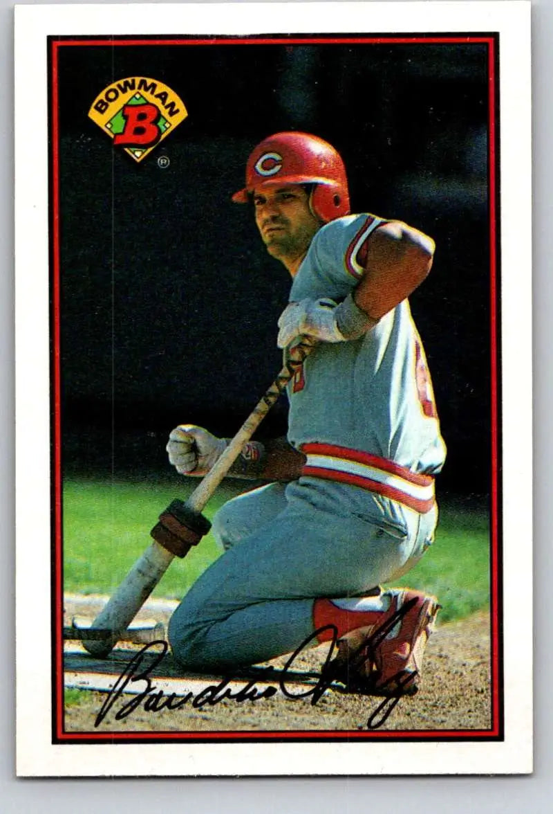 1989 Bowman #307 Bo Diaz NM-MT Cincinnati Reds Baseball Card - Baseball Card Single