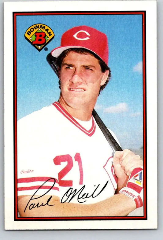 1989 Bowman #313 Paul O’Neill NM-MT Cincinnati Reds Baseball Card - Baseball Card Single