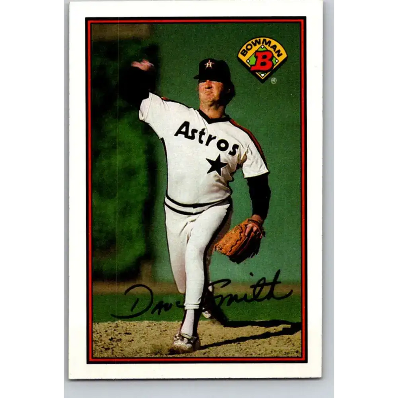 1989 Bowman #317 Dave Smith NM-MT Houston Astros Baseball Card - Baseball Card Single