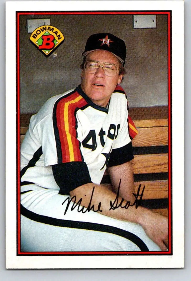 1989 Bowman #322 Mike Scott NM-MT Houston Astros Baseball Card - Baseball Card Single
