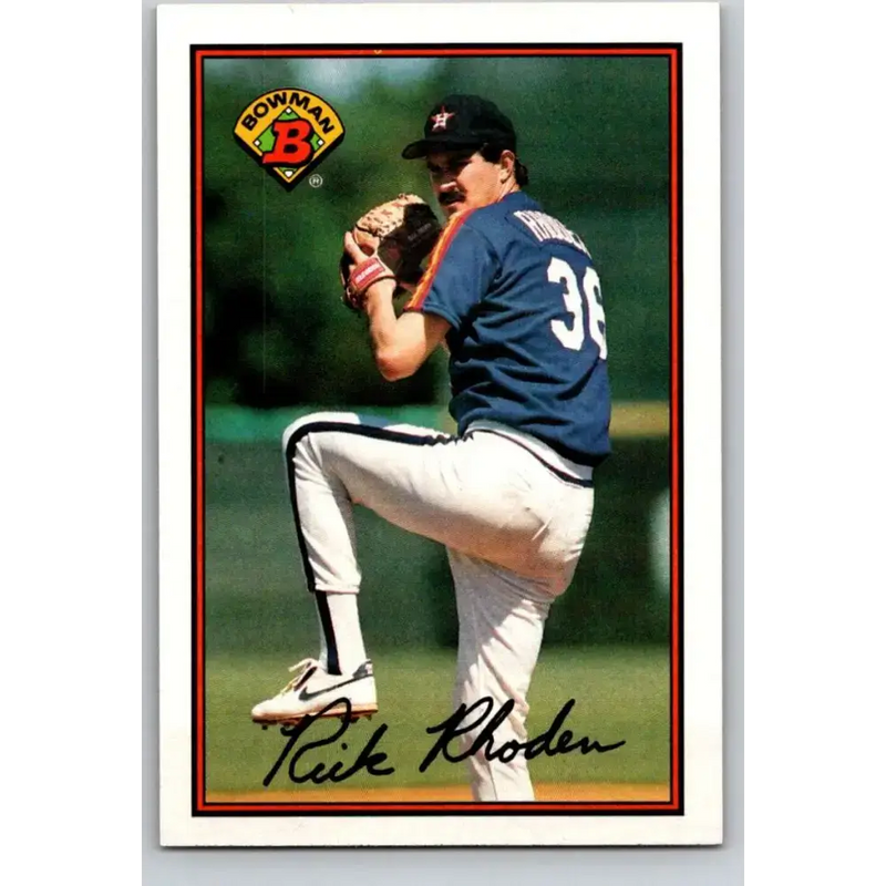 1989 Bowman #323 Rick Rhoden NM-MT Houston Astros Baseball Card - Baseball Card Single