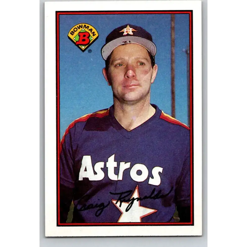 1989 Bowman #328 Craig Reynolds NM-MT Houston Astros Baseball Card - Baseball Card Single