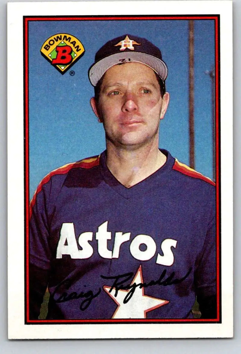 1989 Bowman #328 Craig Reynolds NM-MT Houston Astros Baseball Card - Baseball Card Single
