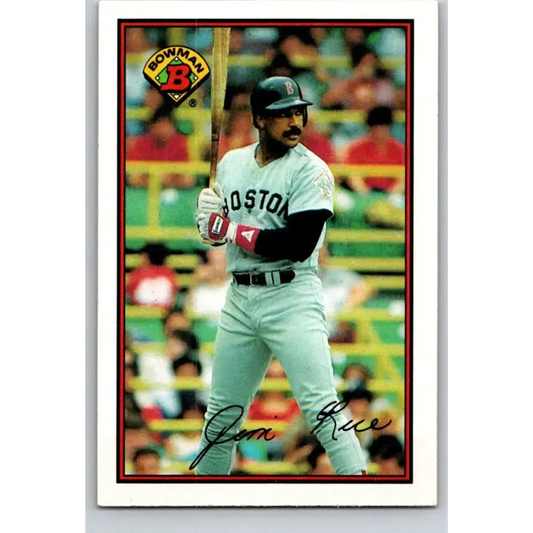 1989 Bowman #33 Jim Rice NM-MT Boston Red Sox Baseball Card