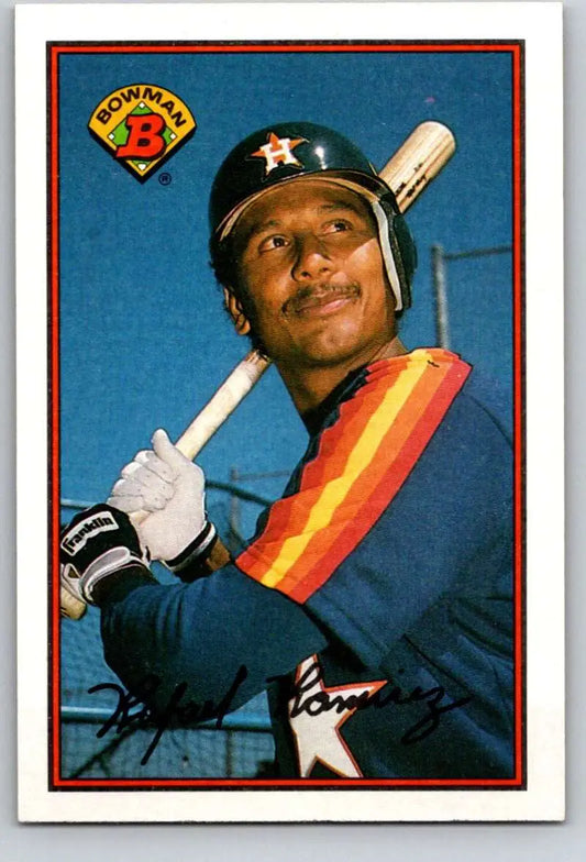1989 Bowman #330 Rafael Ramirez NM-MT Houston Astros Baseball Card - Baseball Card Single