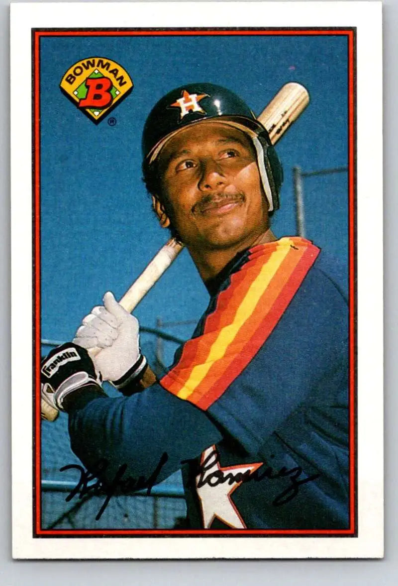 1989 Bowman #330 Rafael Ramirez NM-MT Houston Astros Baseball Card - Baseball Card Single