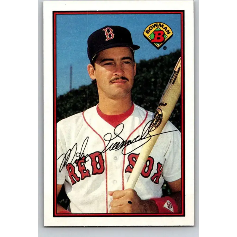 1989 Bowman #34 Mike Greenwell NM-MT Boston Red Sox Baseball Card - Baseball Card Single