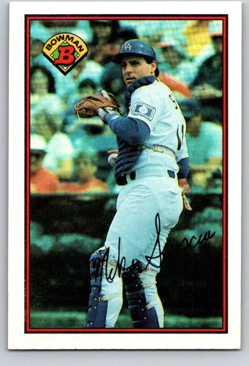 1989 Bowman #342 Mike Scioscia NM-MT Los Angeles Dodgers Baseball Card - Baseball Card Single