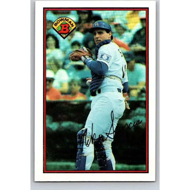 1989 Bowman #342 Mike Scioscia NM-MT Los Angeles Dodgers Baseball Card - Baseball Card Single