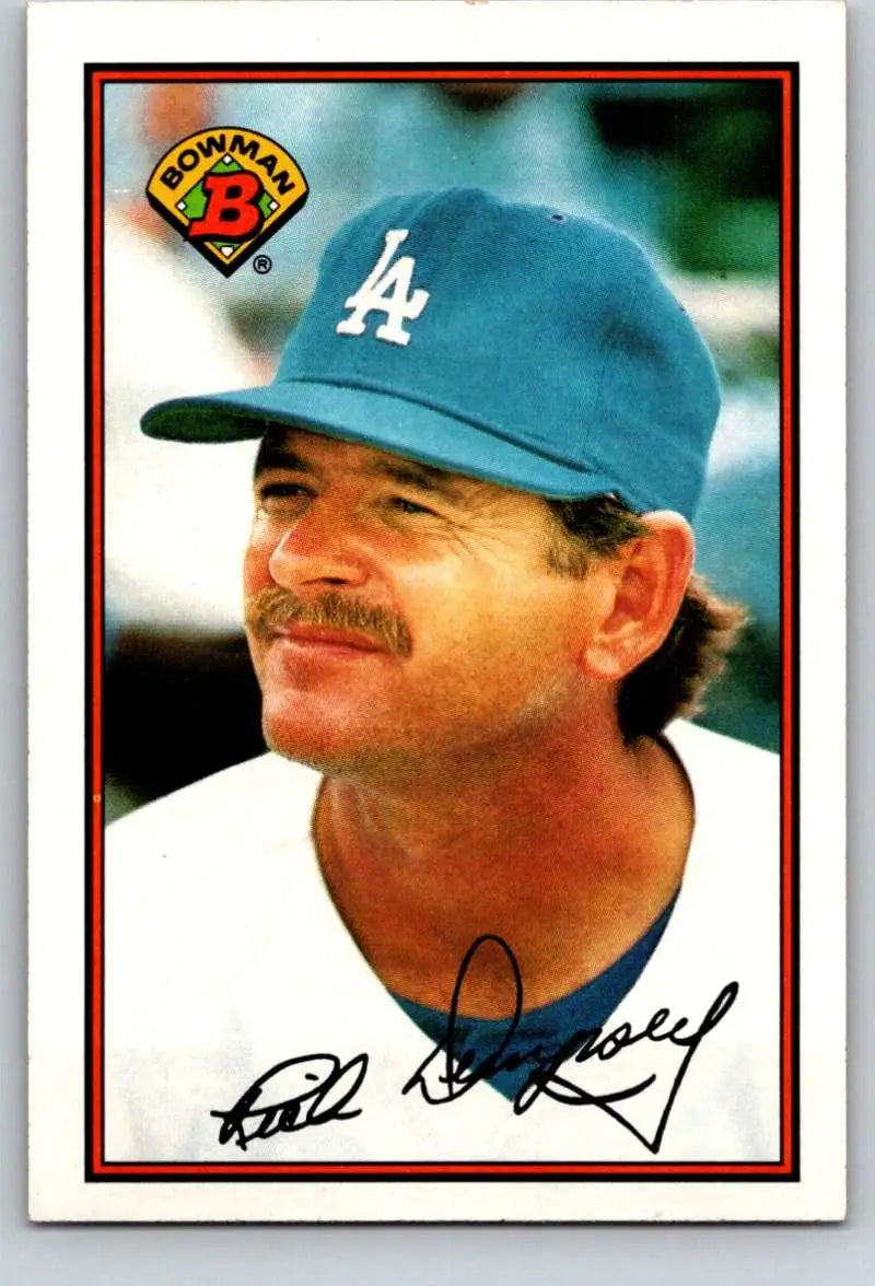 1989 Bowman #343 Rick Dempsey NM-MT Los Angeles Dodgers Baseball Card - Baseball Card Single