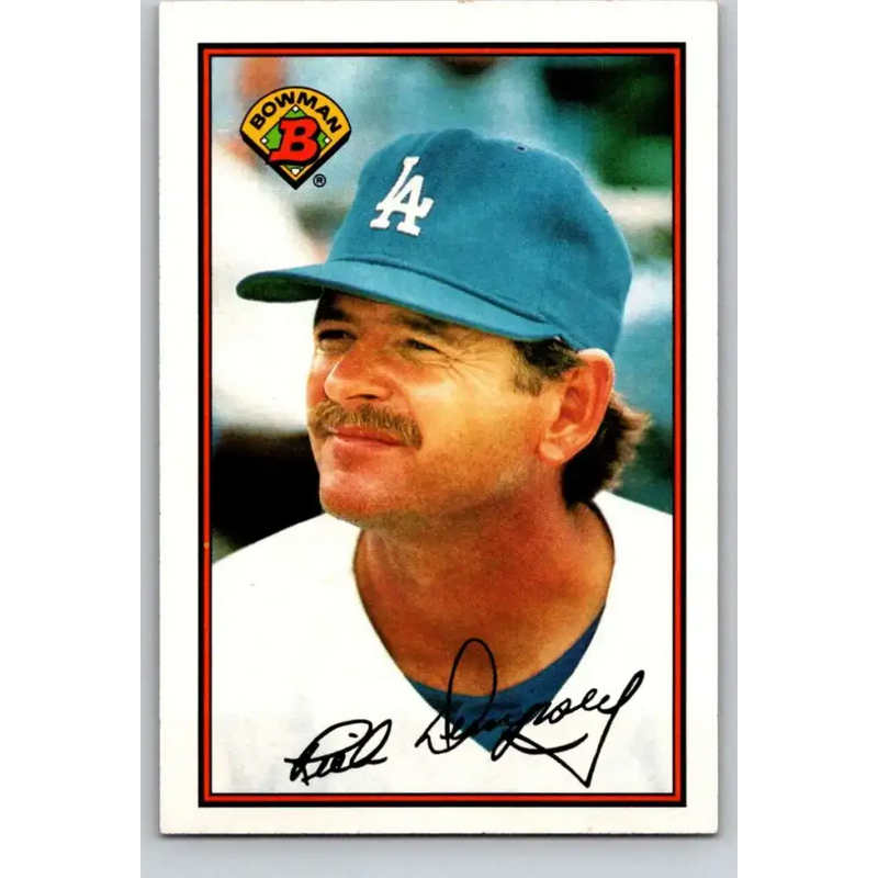 1989 Bowman #343 Rick Dempsey NM-MT Los Angeles Dodgers Baseball Card - Baseball Card Single