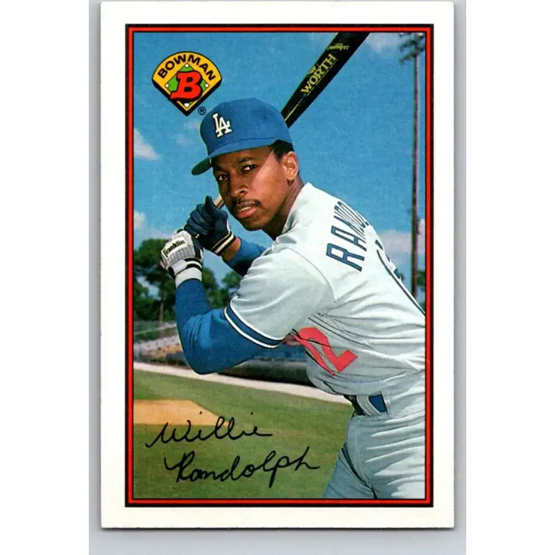 1989 Bowman #344 Willie Randolph NM-MT Los Angeles Dodgers Baseball Card - Baseball Card Single