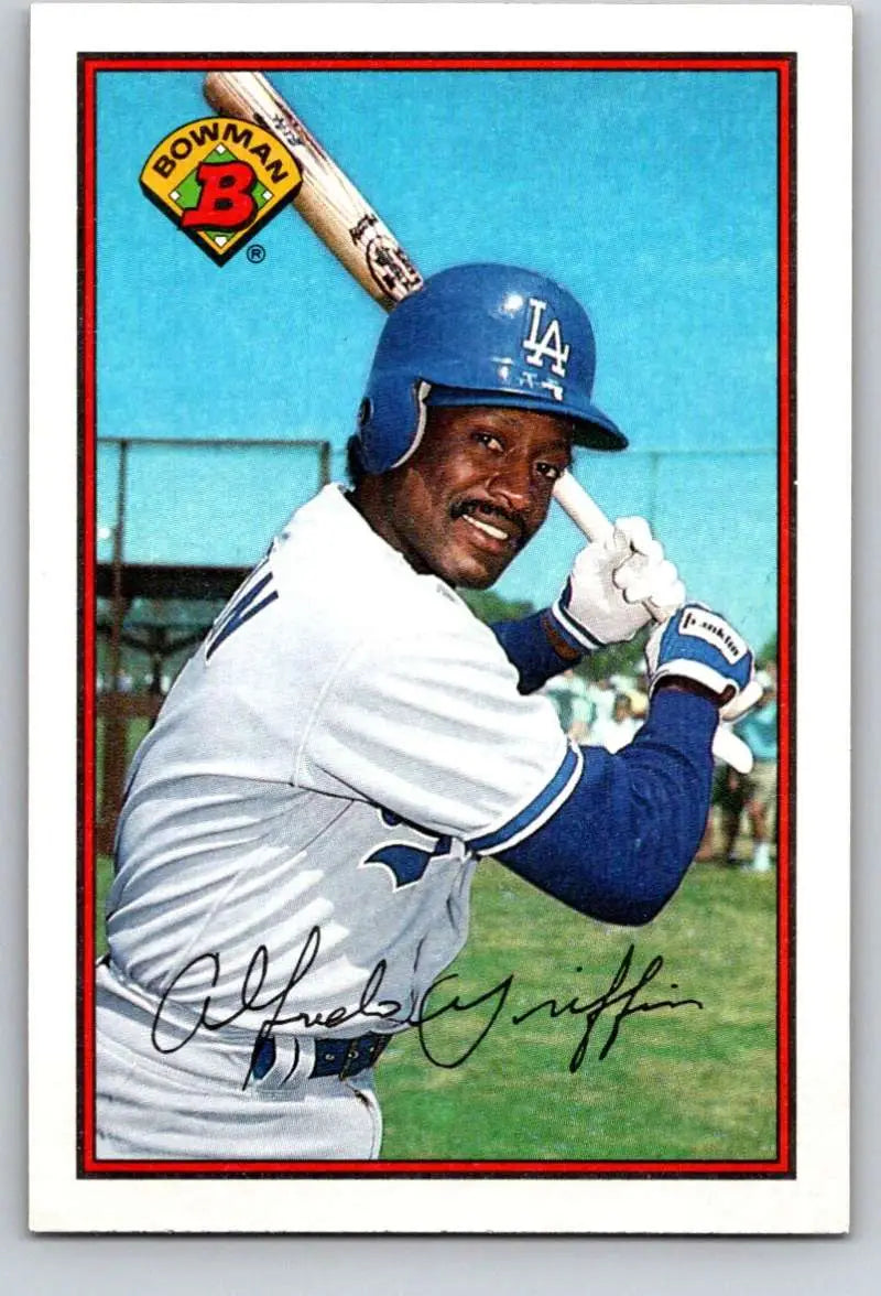1989 Bowman #345 Alfredo Griffin NM-MT Los Angeles Dodgers Baseball Card - Baseball Card Single