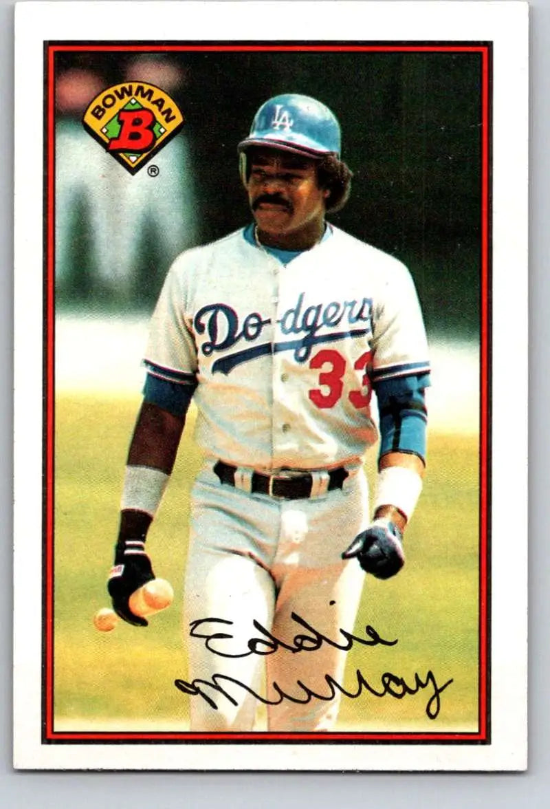 1989 Bowman #346 Eddie Murray NM-MT Los Angeles Dodgers Baseball Card - Baseball Card Single