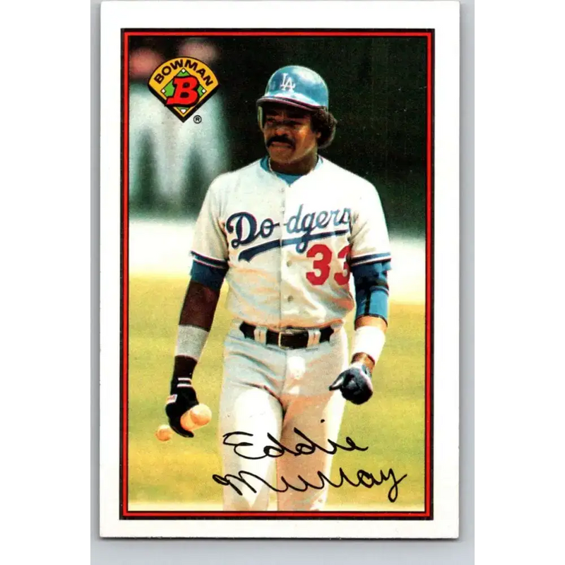 1989 Bowman #346 Eddie Murray NM-MT Los Angeles Dodgers Baseball Card - Baseball Card Single