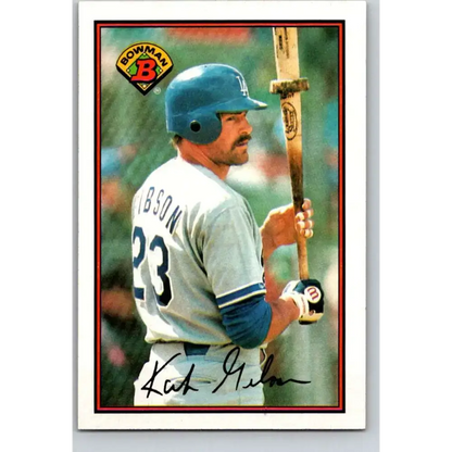1989 Bowman #351 Kirk Gibson NM-MT Los Angeles Dodgers Baseball Card