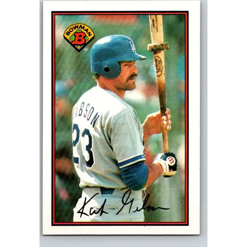 1989 Bowman #351 Kirk Gibson NM-MT Los Angeles Dodgers Baseball Card - Baseball Card Single