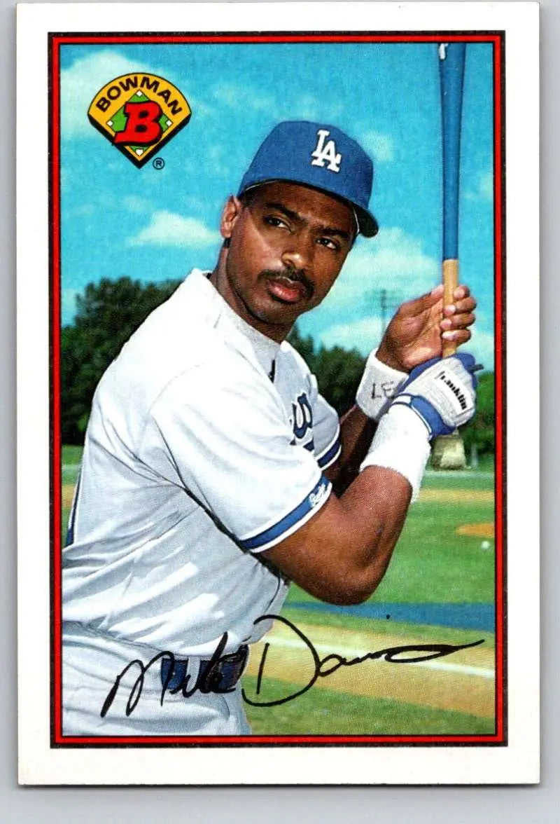 1989 Bowman #352 Mike Davis NM-MT Los Angeles Dodgers Baseball Card - Baseball Card Single