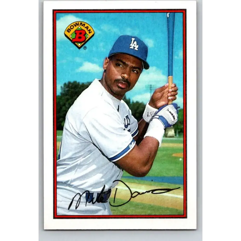 1989 Bowman #352 Mike Davis NM-MT Los Angeles Dodgers Baseball Card - Baseball Card Single