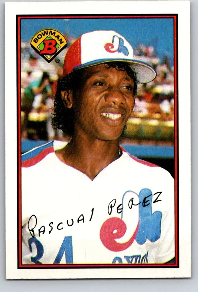 1989 Bowman #354 Pascual Perez NM-MT Montreal Expos Baseball Card - Baseball Card Single