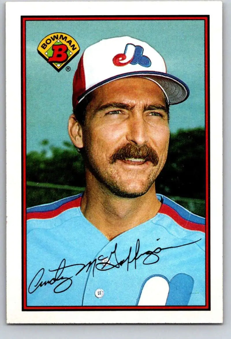 1989 Bowman #356 Andy McGaffigan NM-MT Montreal Expos Baseball Card - Baseball Card Single