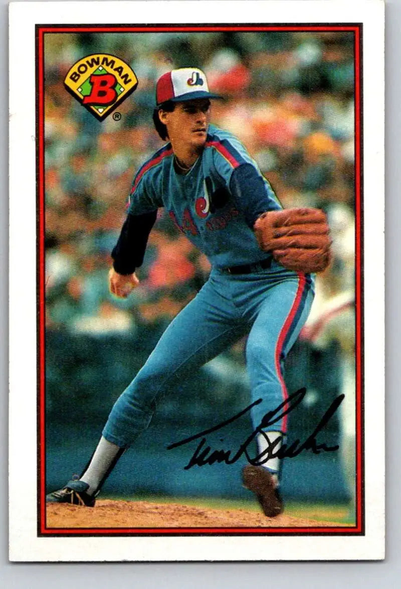 1989 Bowman #360 Tim Burke NM-MT Montreal Expos Baseball Card - Baseball Card Single