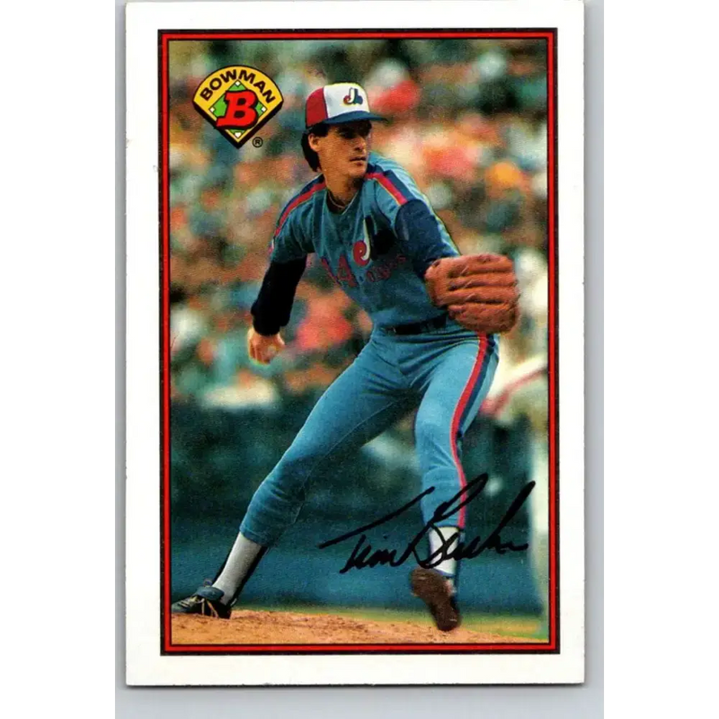 1989 Bowman #360 Tim Burke NM-MT Montreal Expos Baseball Card - Baseball Card Single