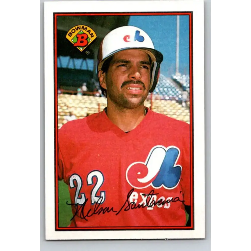 1989 Bowman #361 Nelson Santovenia NM-MT Montreal Expos Baseball Card - Baseball Card Single